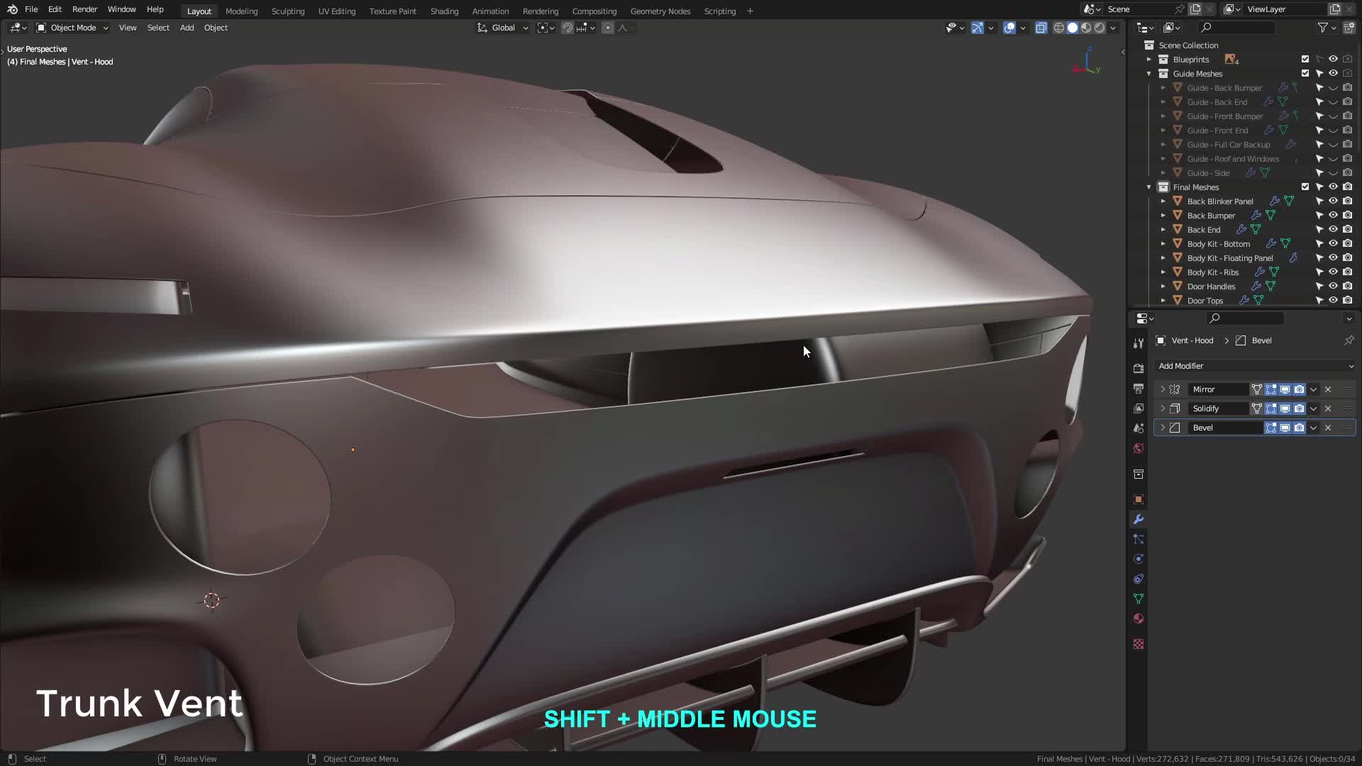 B3D - Cars IO - 06 - Modeling - Exterior - Plastics - 11 - Trunk Vent