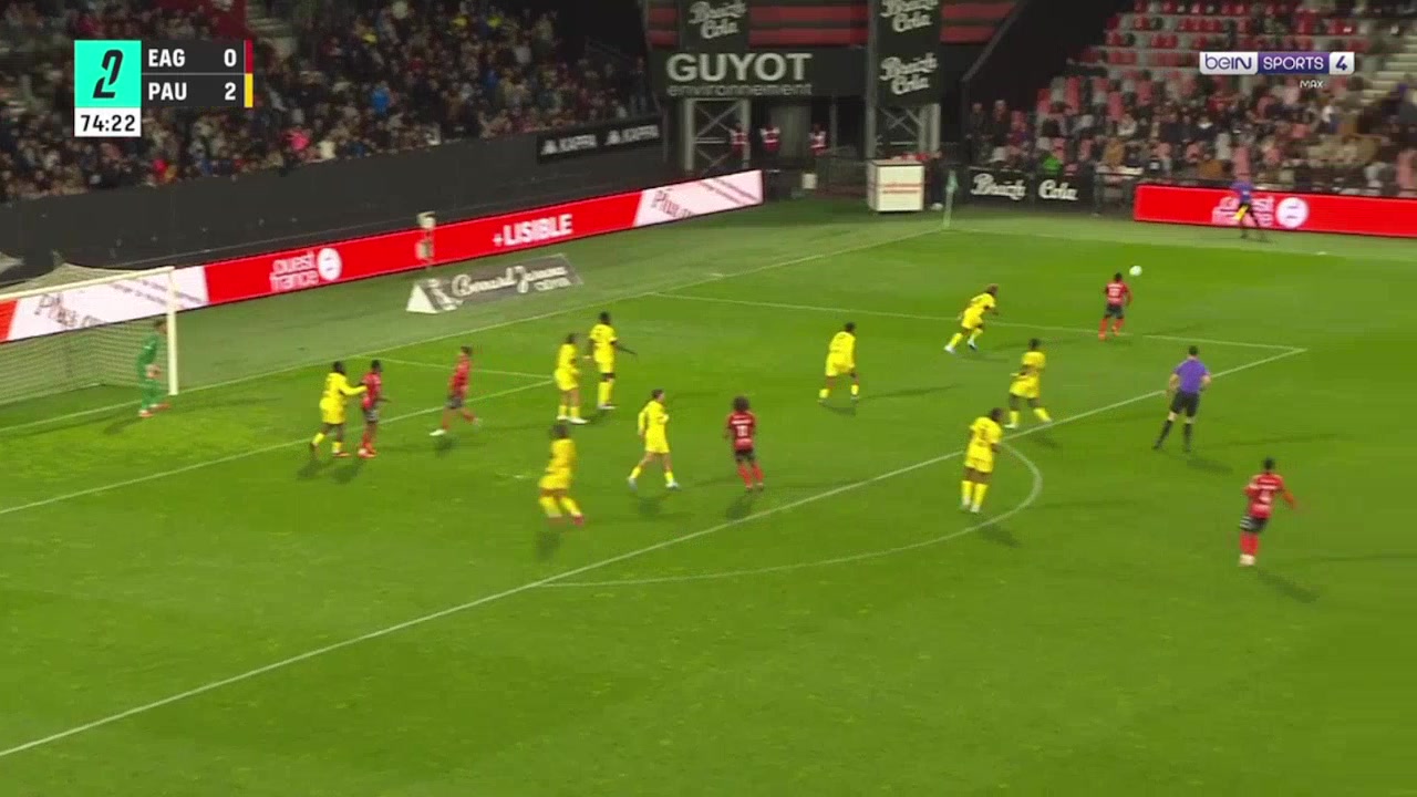 Guingamp 1-2 Pau FC — Teddy Averlant 75'
