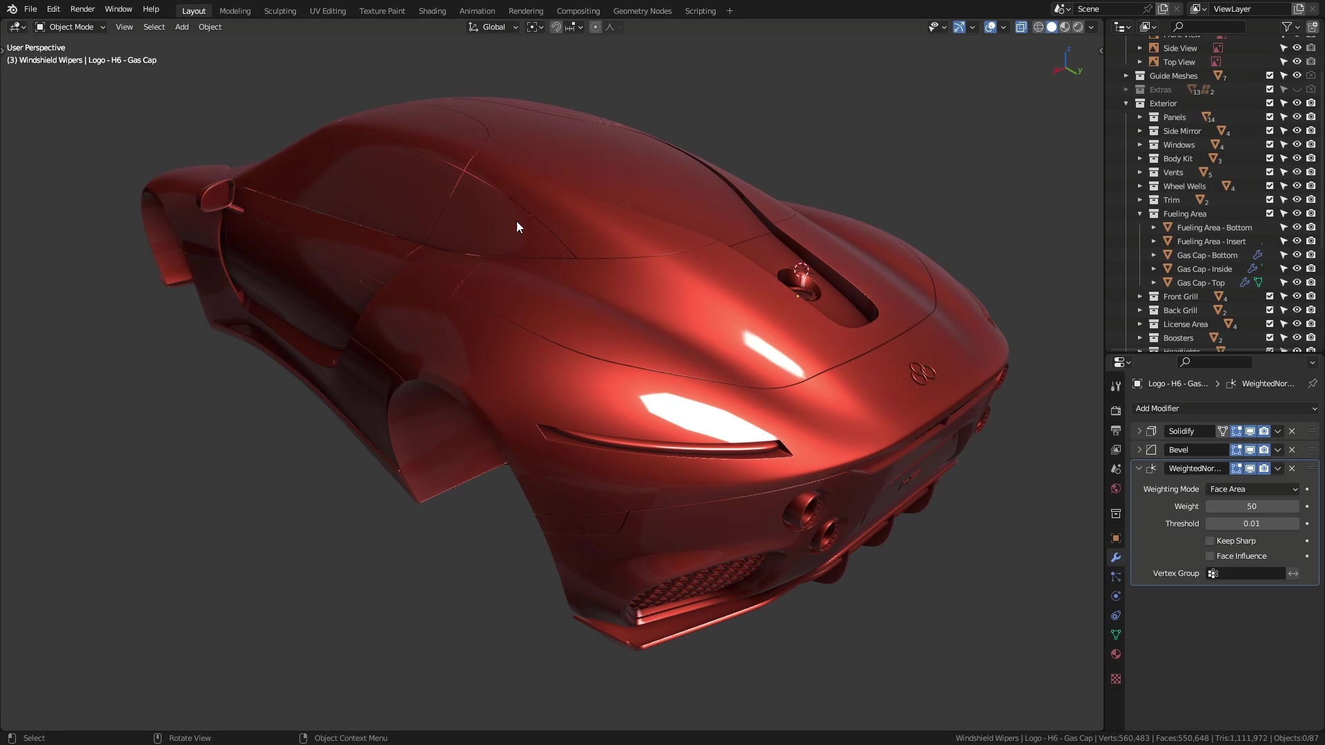 B3D - Cars IO - 16 - Modeling - Exterior - Other Details - 06 - Rubber Seals