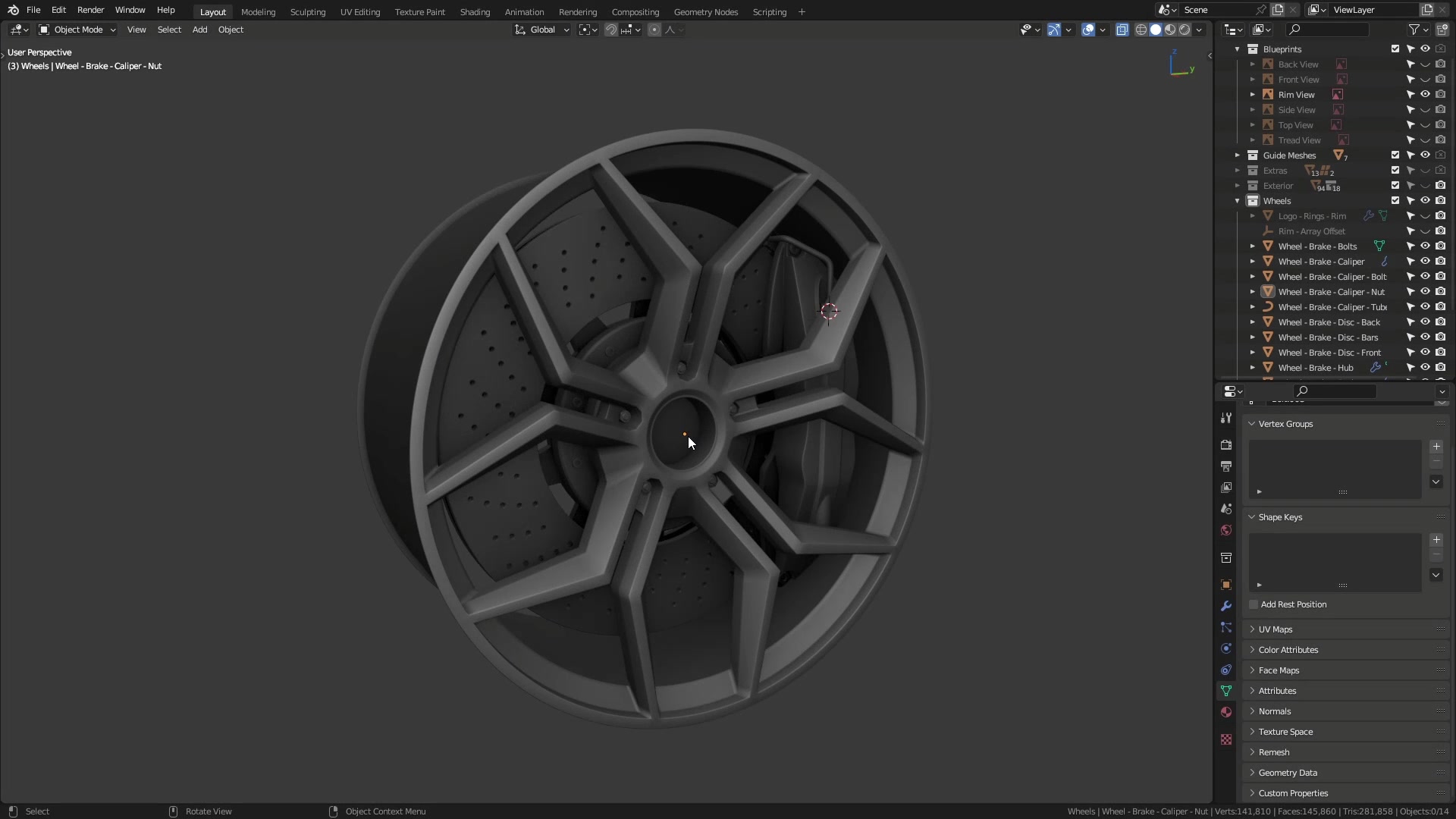 B3D - Cars IO - 17 - Modeling - Exterior - Wheels - 10 - Air Stem