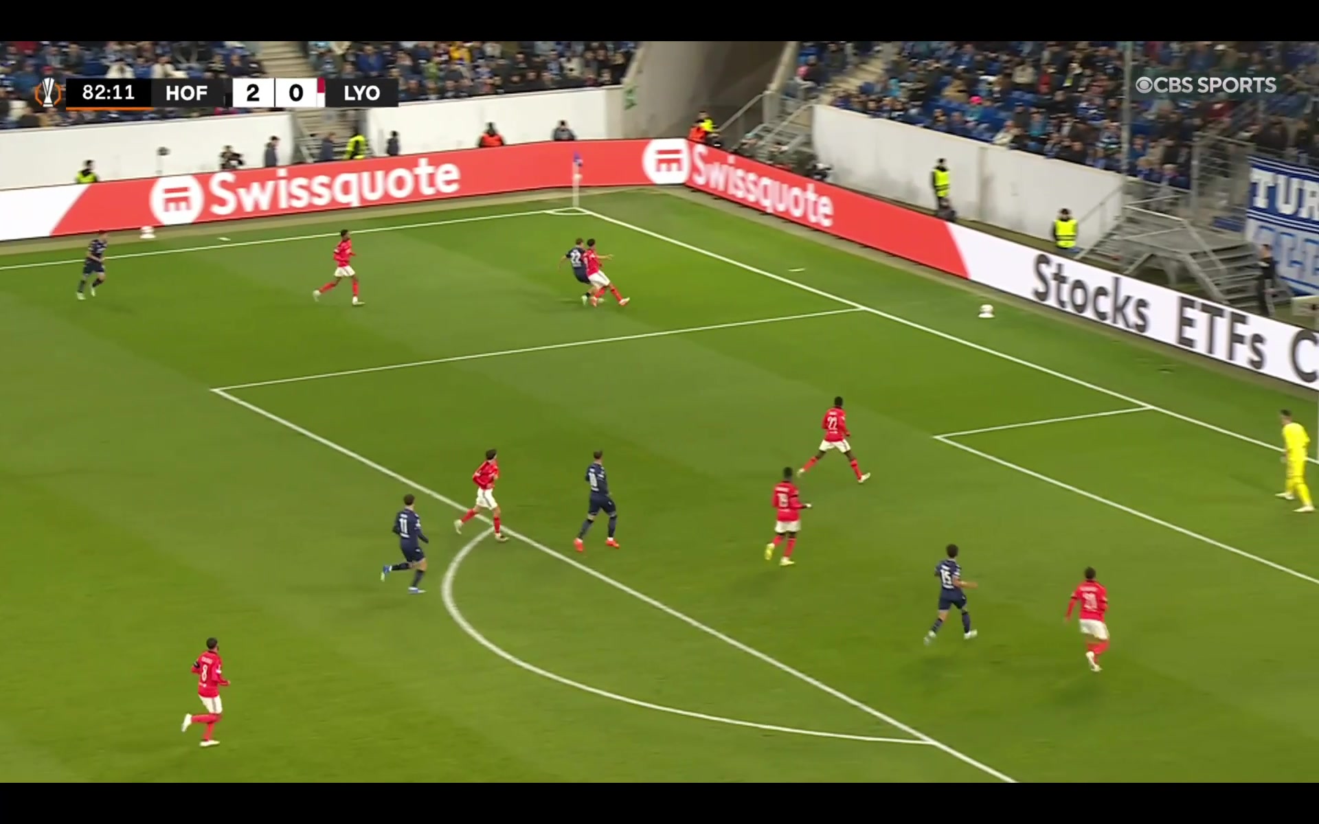 Hoffenheim 3-0 Lyon — Adam Hlozek 83'
