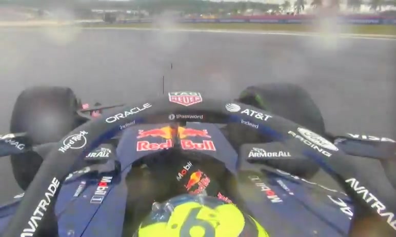 This is how Hadjar went off at Turn 3