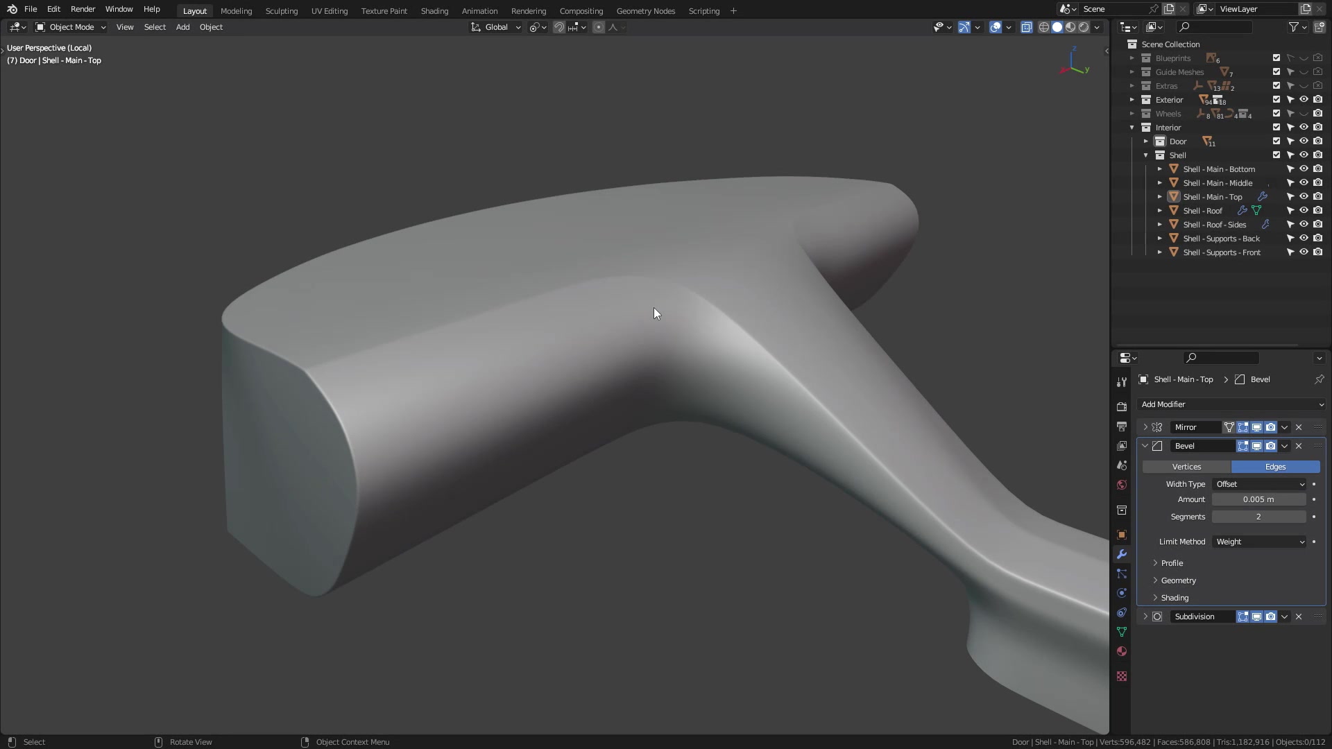 B3D - Cars IO - 20 - Modeling - Interior - Dashboard - 02 - Vent Cutouts