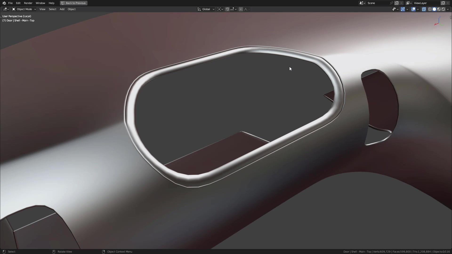B3D - Cars IO - 20 - Modeling - Interior - Dashboard - 08 - Gauge Housing