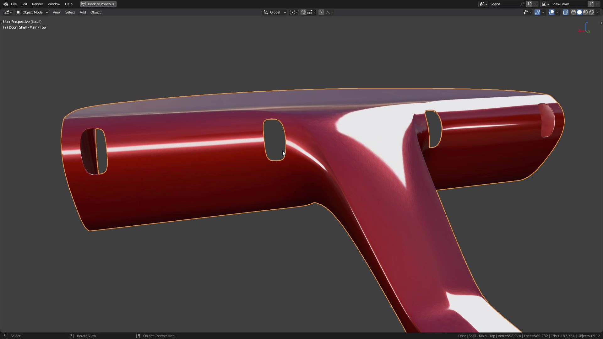 B3D - Cars IO - 20 - Modeling - Interior - Dashboard - 03 - Vent Border