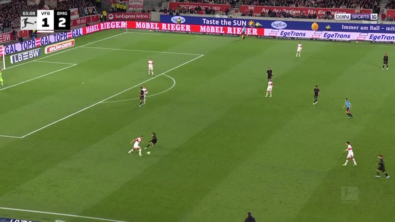 Stuttgart 1-3 Borussia Mönchengladbach — Wael Mohya 66'