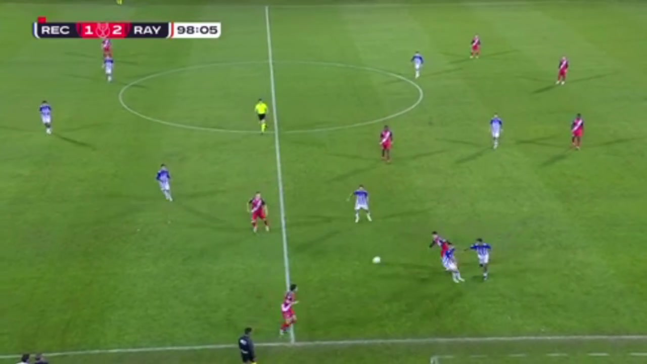 Recreativo de Huelva 1-3 Rayo Vallecano — Jorge de Frutos 99'