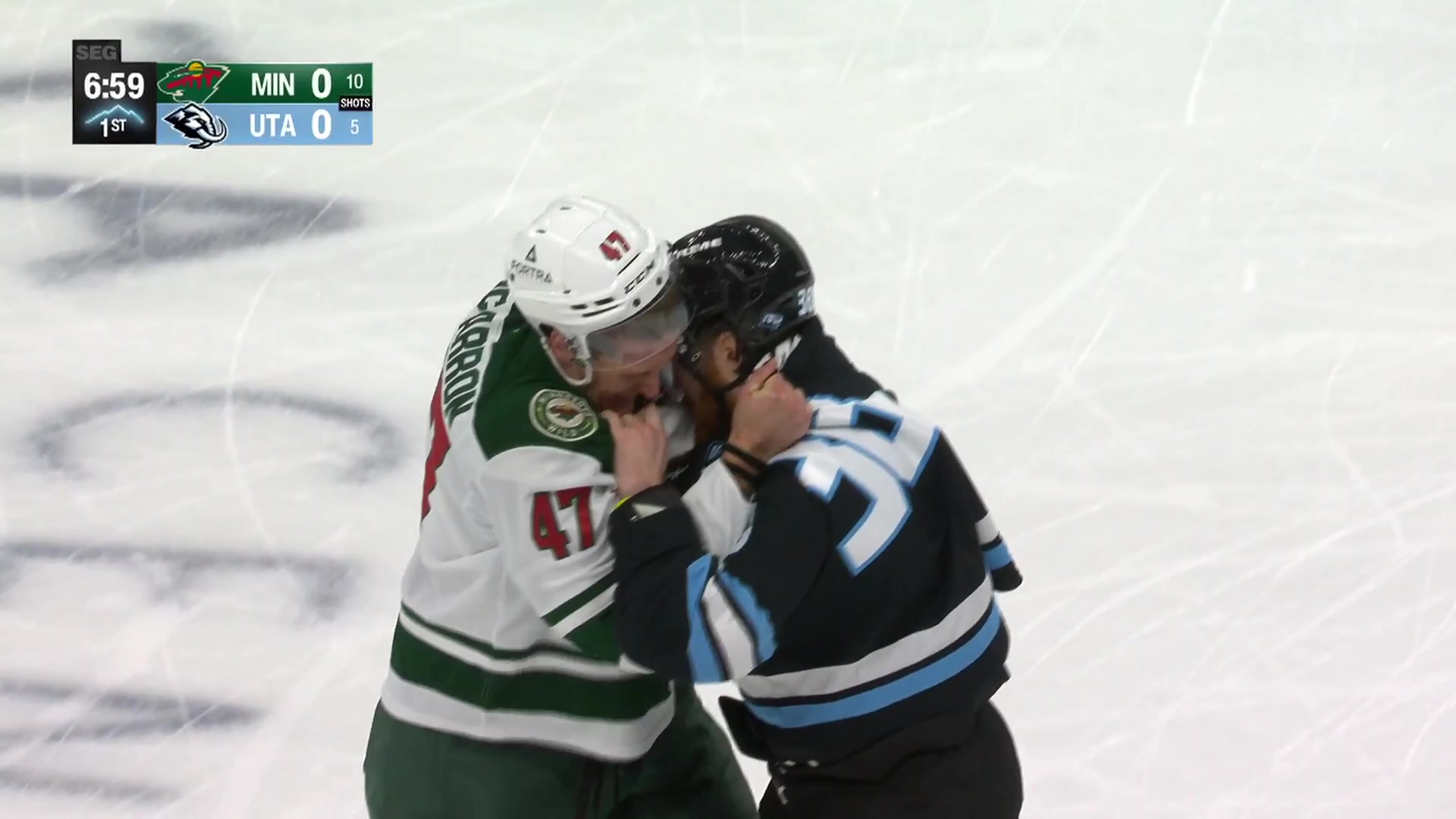 O'Brien and McCarron with a long scrap