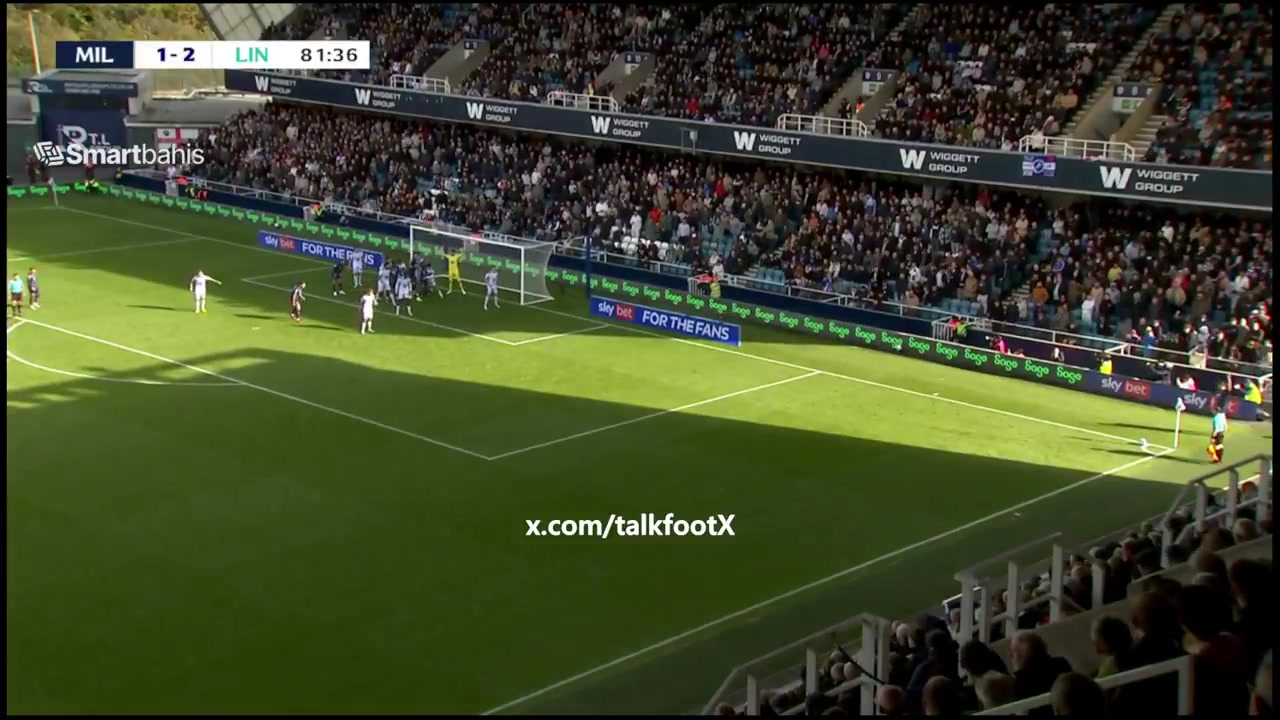 Millwall 2-2 Lincoln City — Jake Cooper 82'
