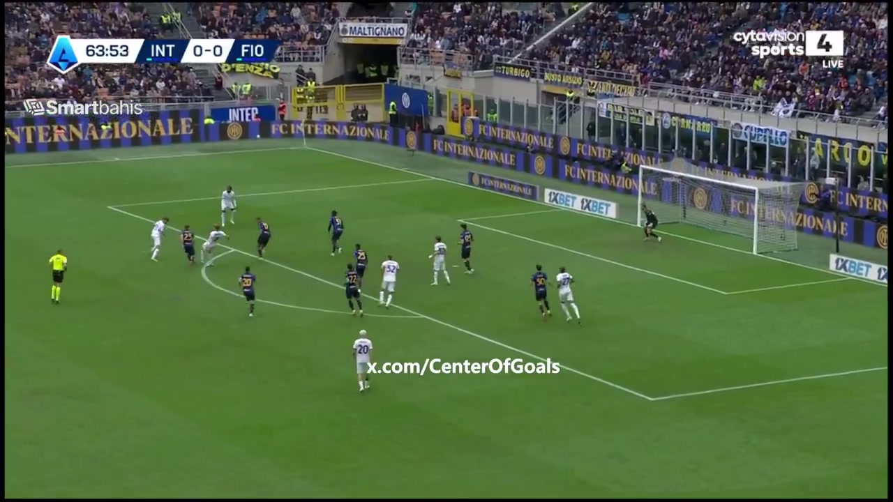 Inter Milan 0-1 Fiorentina — Alex Jimenez 65'