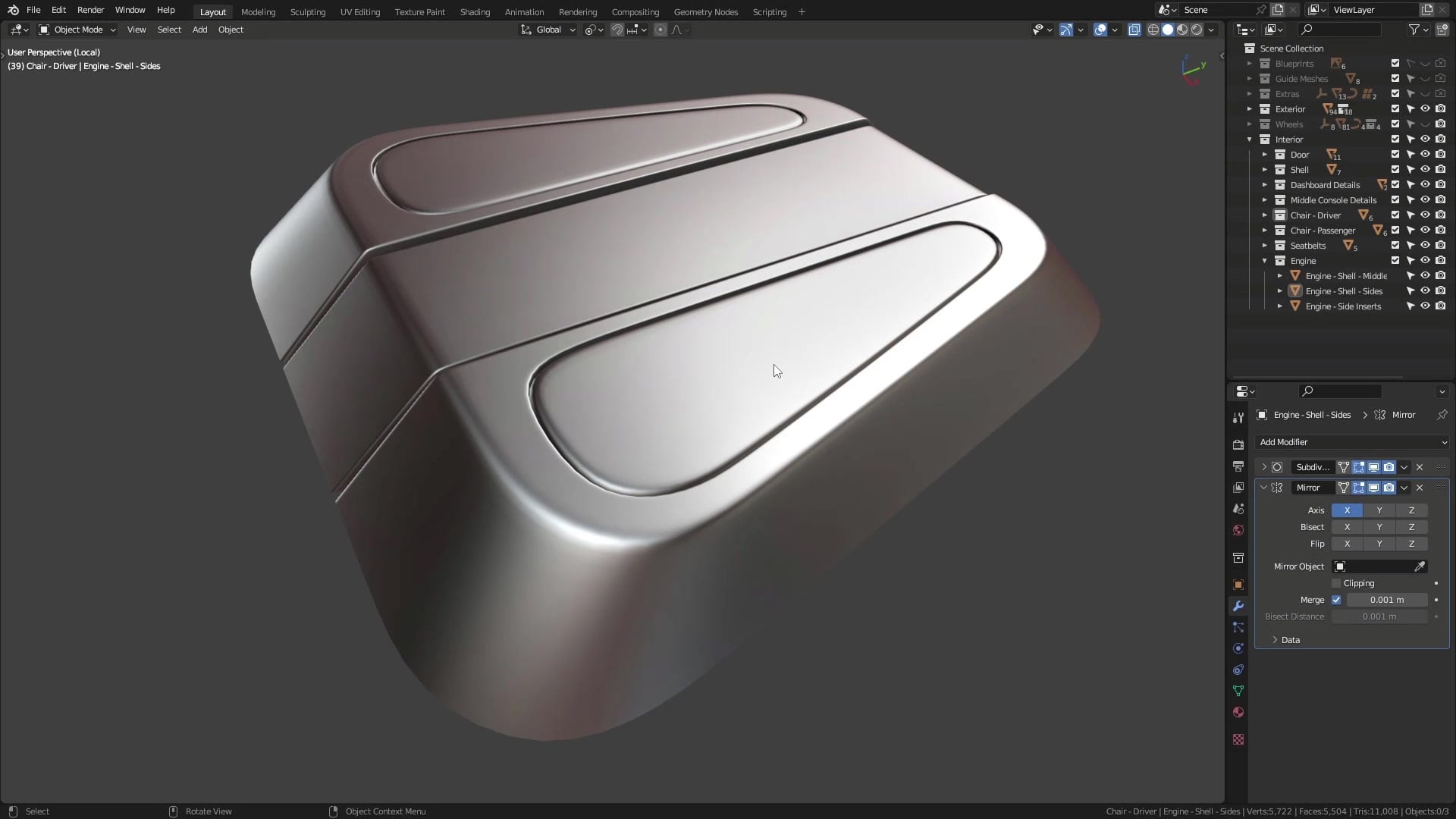 B3D - Cars IO - 25 - Modeling - Interior - Engine Cover - 04 - Logos