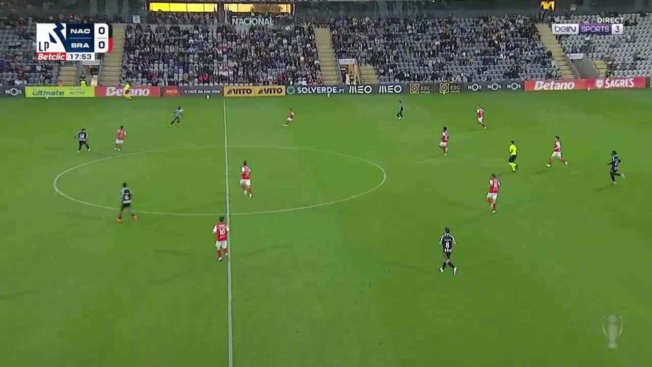 Nacional de Madeira 1-0 Braga — Miguel Baeza 19'