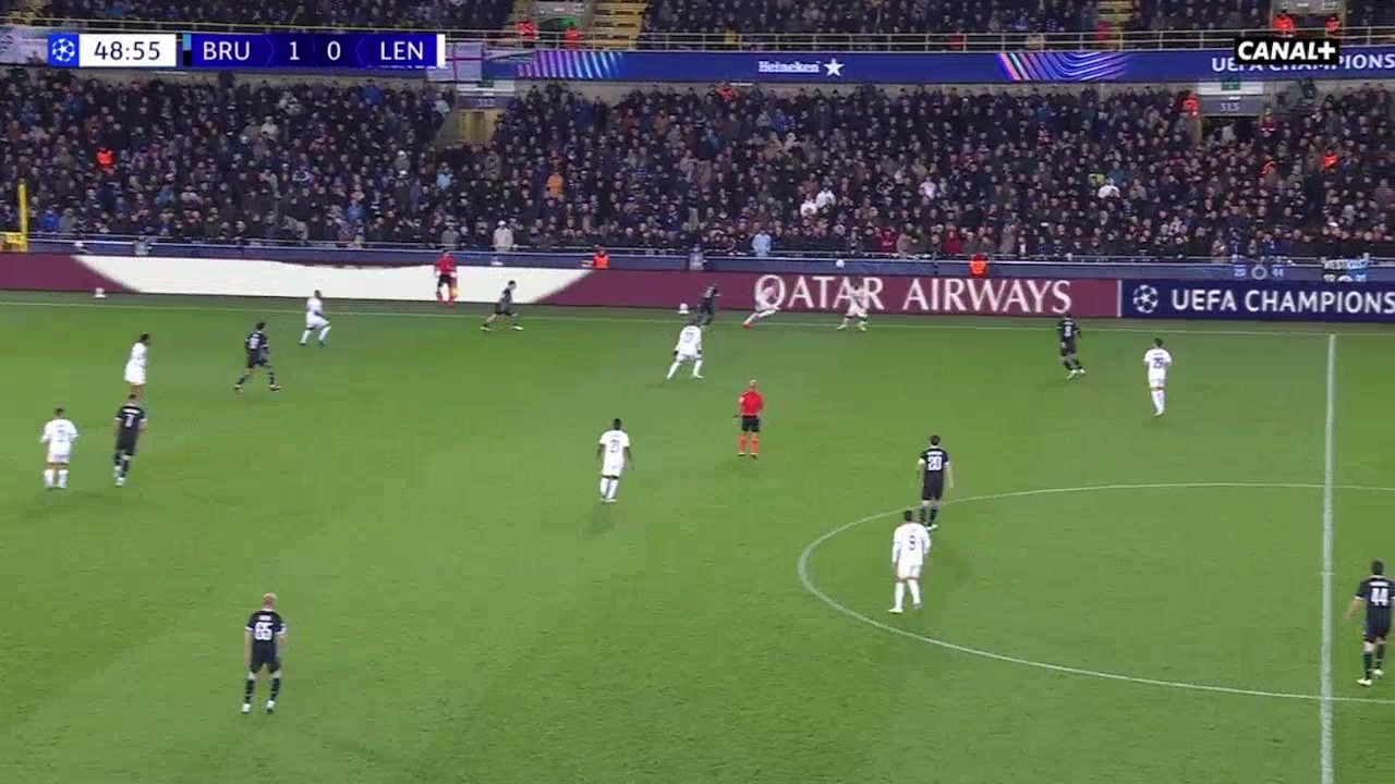 Club Brugge 2-0 Lens — Joaquin Seys 50'