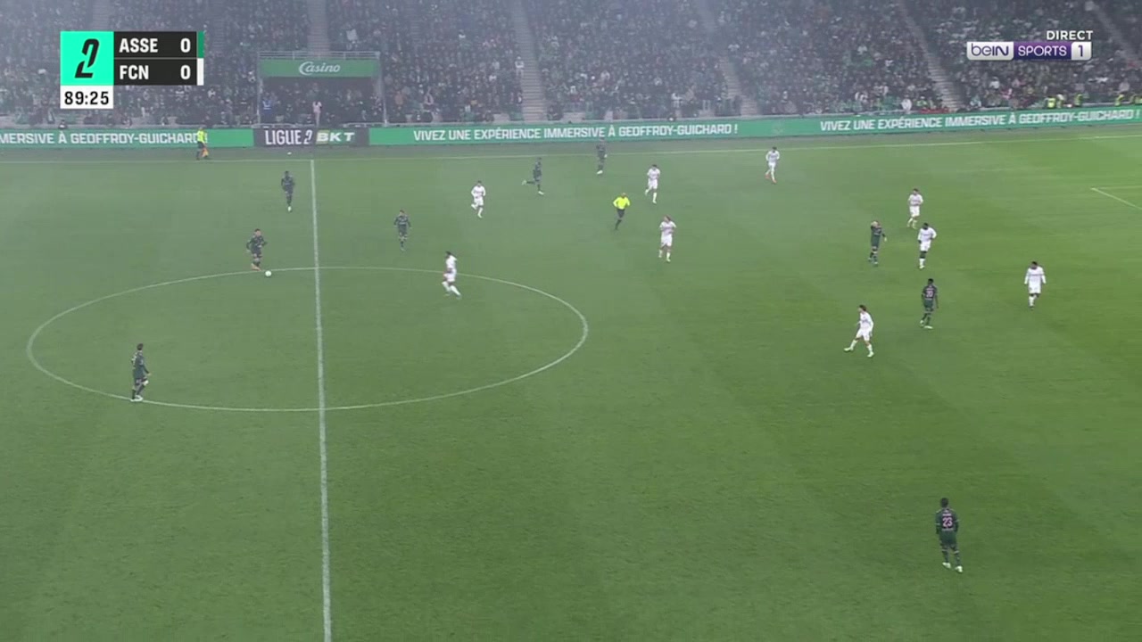 Saint-Étienne 1-0 Nantes — Augustine Boakye 90'