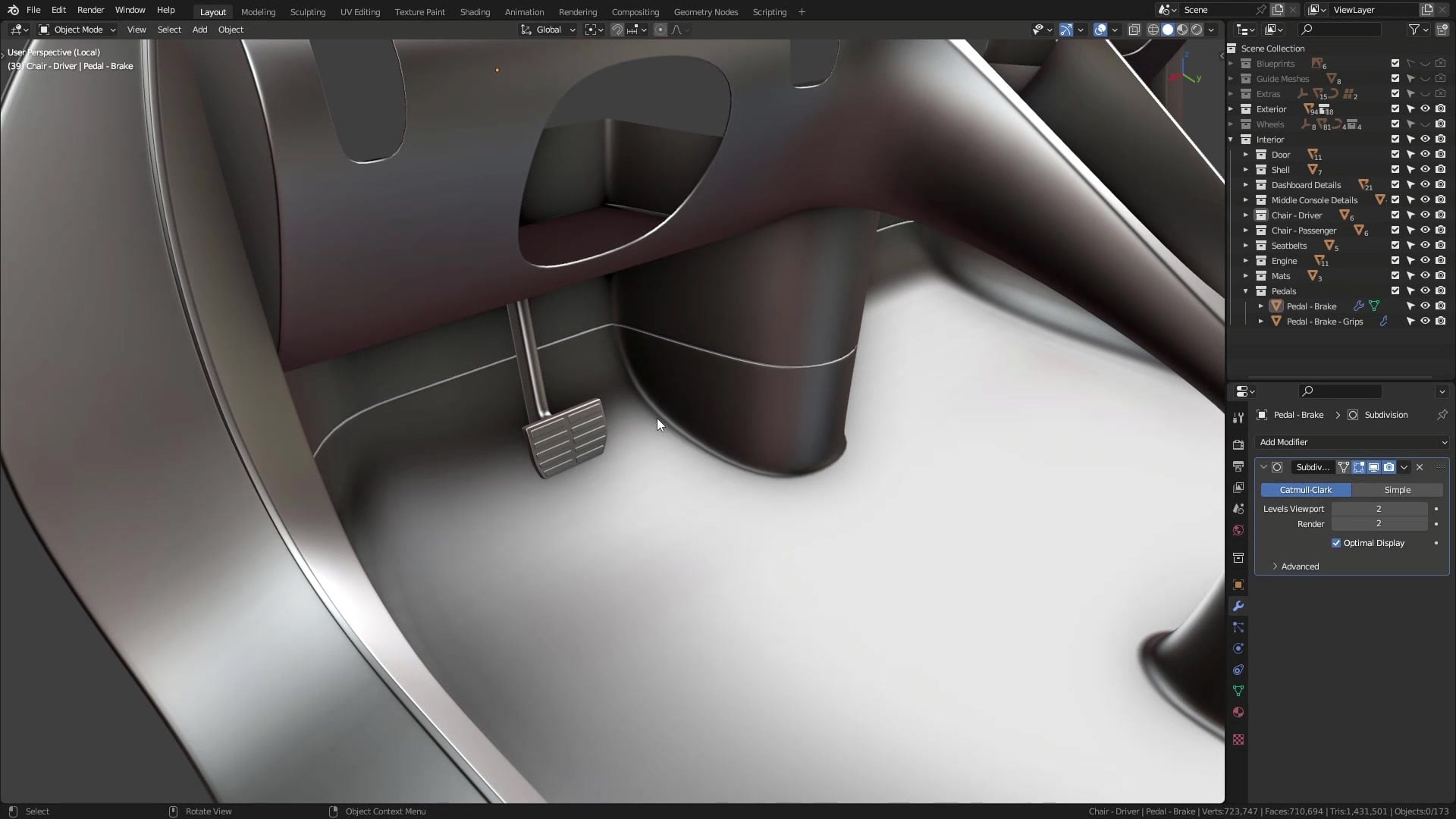 B3D - Cars IO - 27 - Modeling - Interior - Pedals - 02 - Gas Pedal