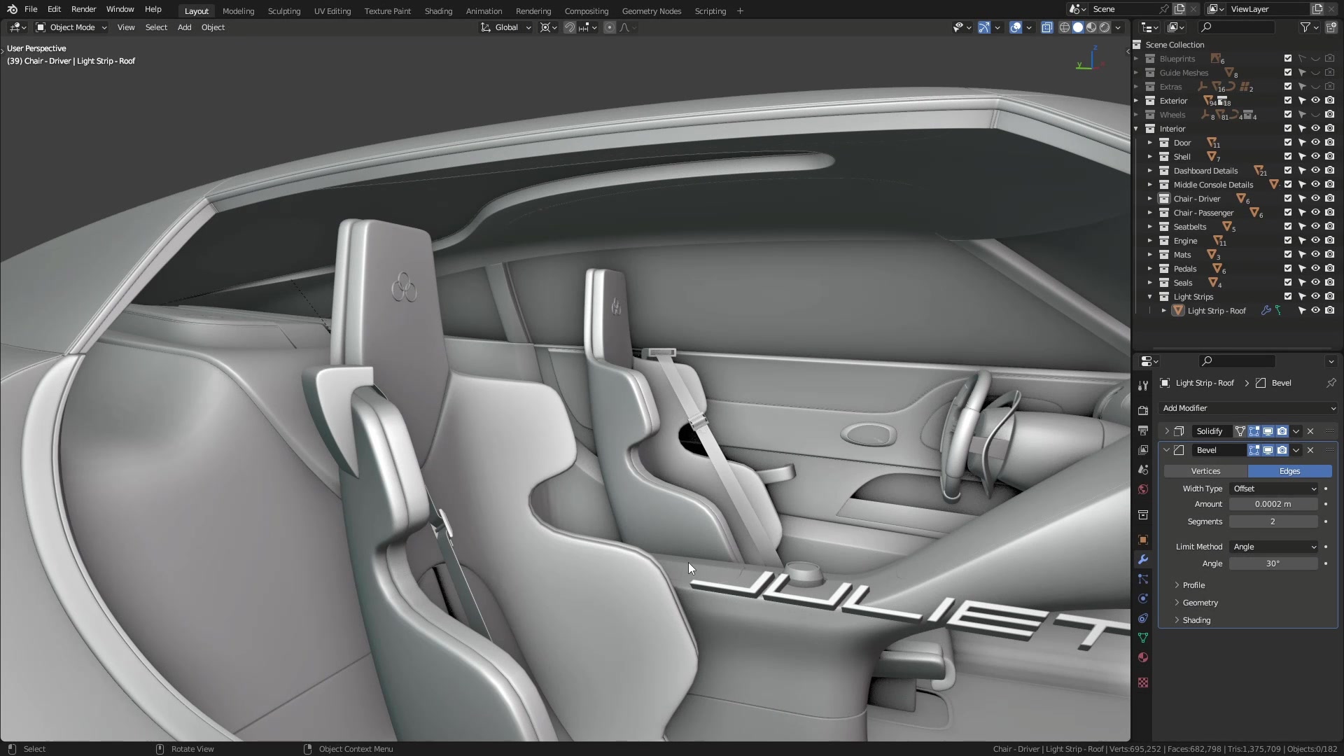 B3D - Cars IO - 28 - Modeling - Interior - Other Details - 04 - Light Strips - Lower Shell