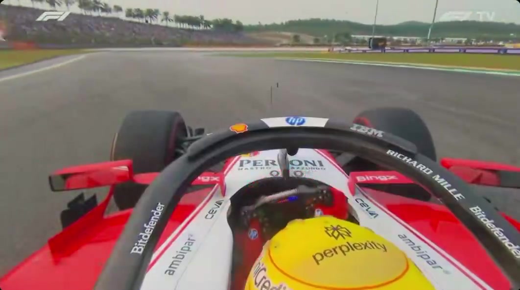isack’s radio reaction to lewis being behind him