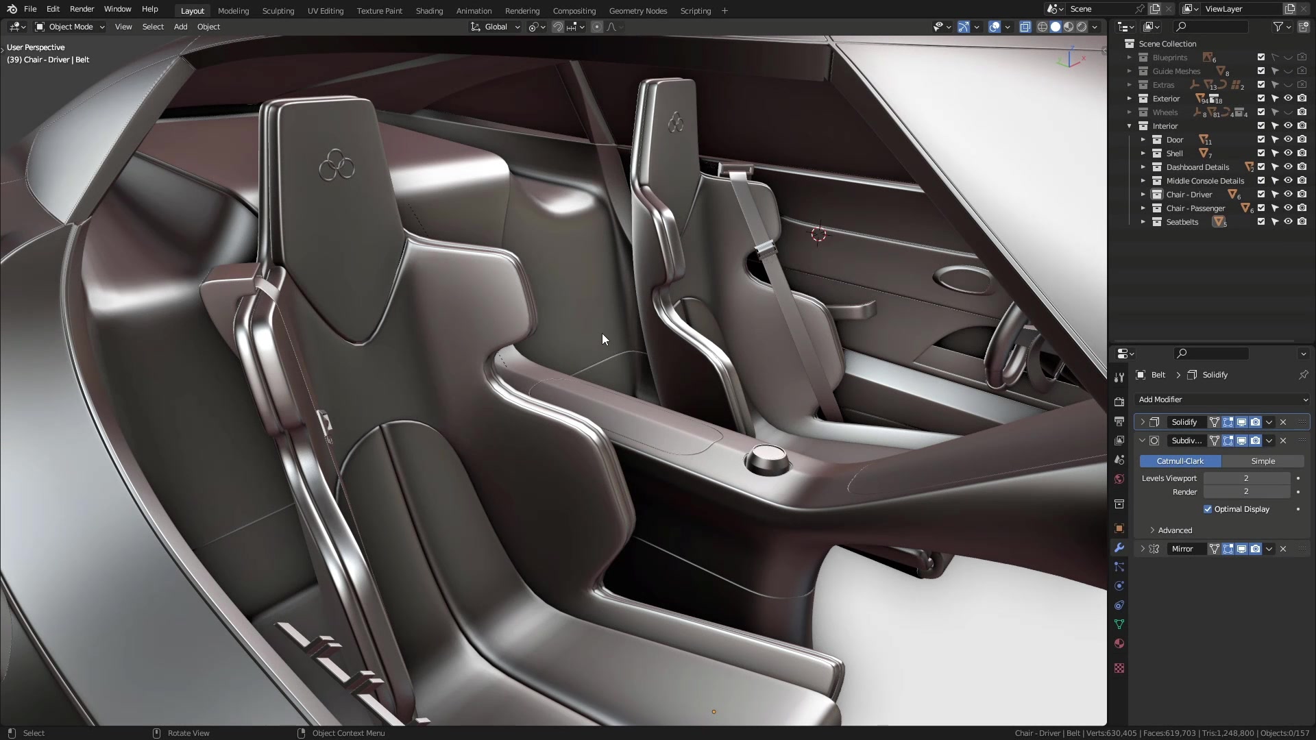 B3D - Cars IO - 25 - Modeling - Interior - Engine Cover - 01 - Platform Cutout