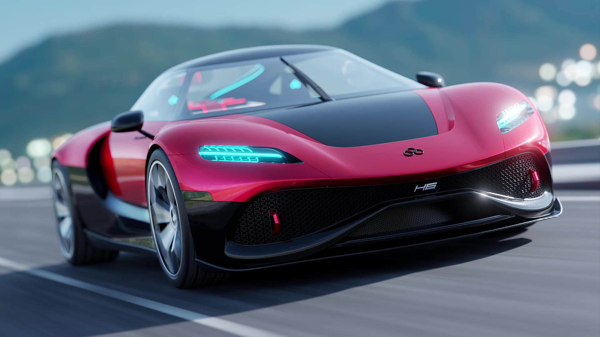 B3D - Cars IO - 34 - Rendering - Mountain View - Front - 01 - Final Render