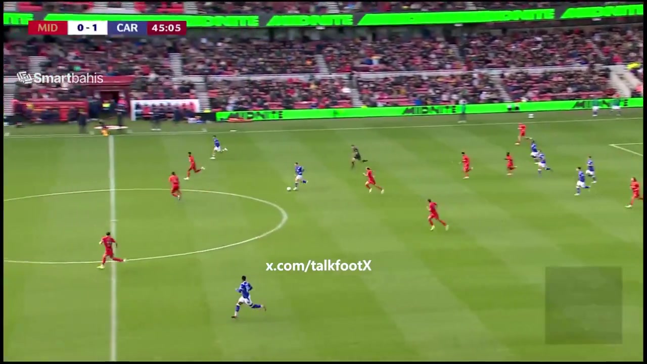 Middlesbrough 0-2 Cardiff City — Ollie Tanner 45+1'
