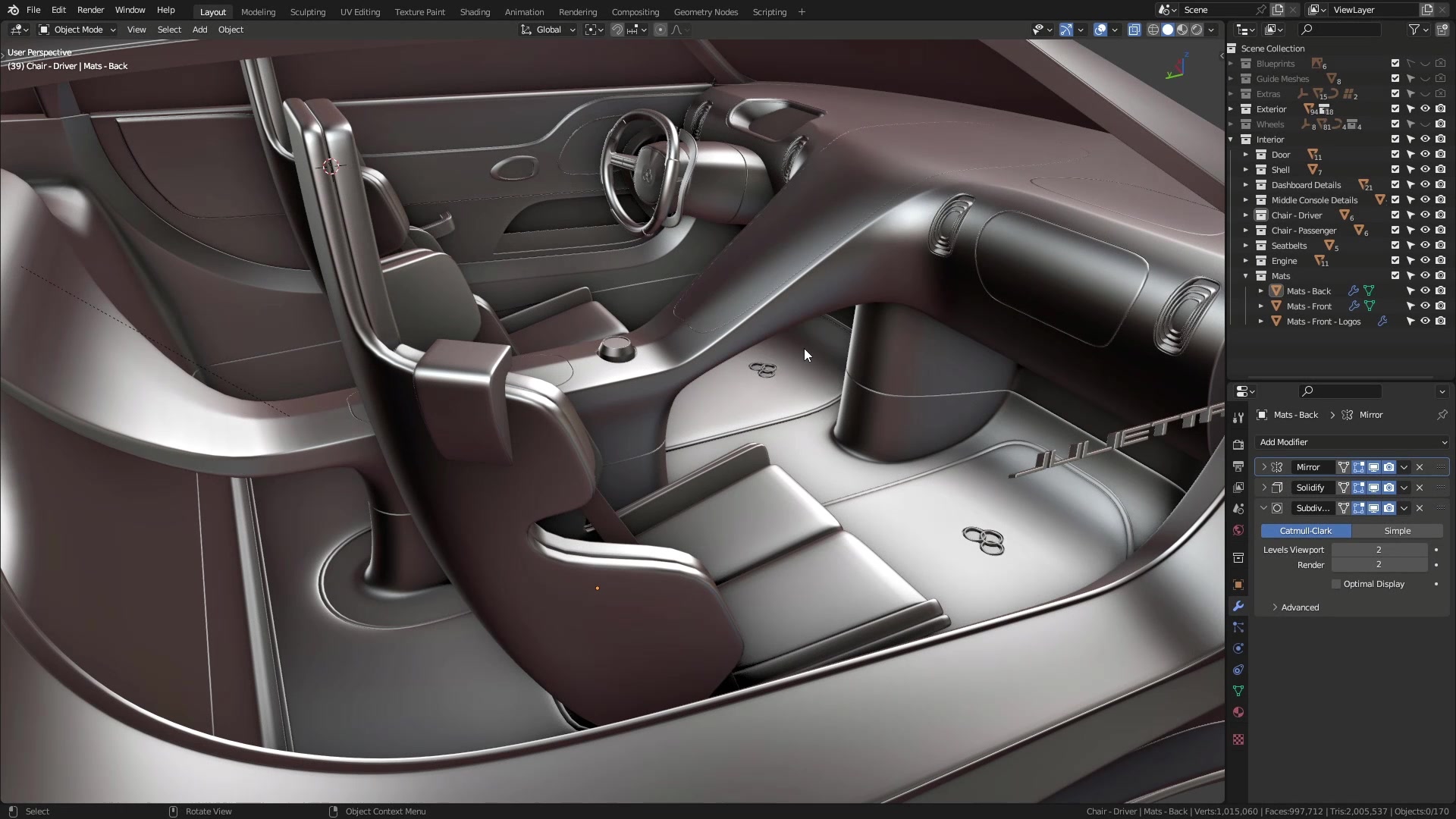 B3D - Cars IO - 27 - Modeling - Interior - Pedals - 01 - Brake Pedal