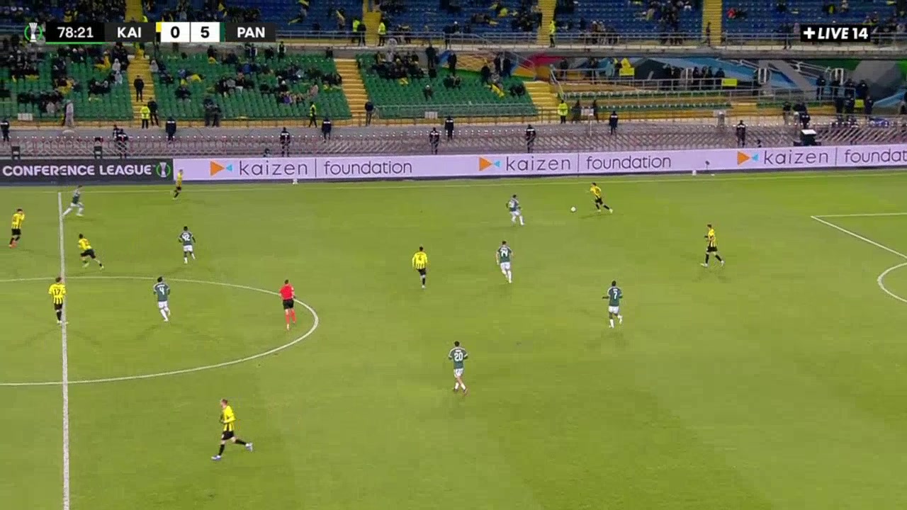 Kairat Almaty 1-5 Panathinaikos — Ismail Bekbolat 79'