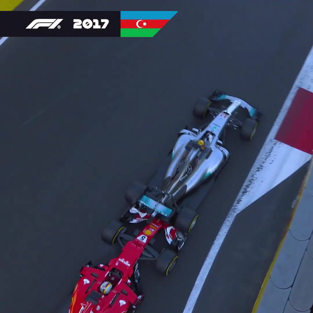 Lewis Hamilton and Sebastian Vettel's clash in Baku during the 2017 season