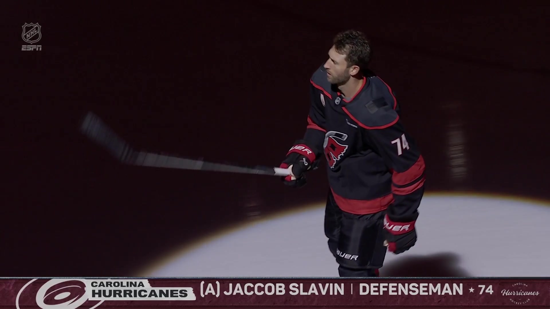 Captain and Conn Smythe Winner Jordan Staal brought out the Cup and the Canes did a Storm Surge