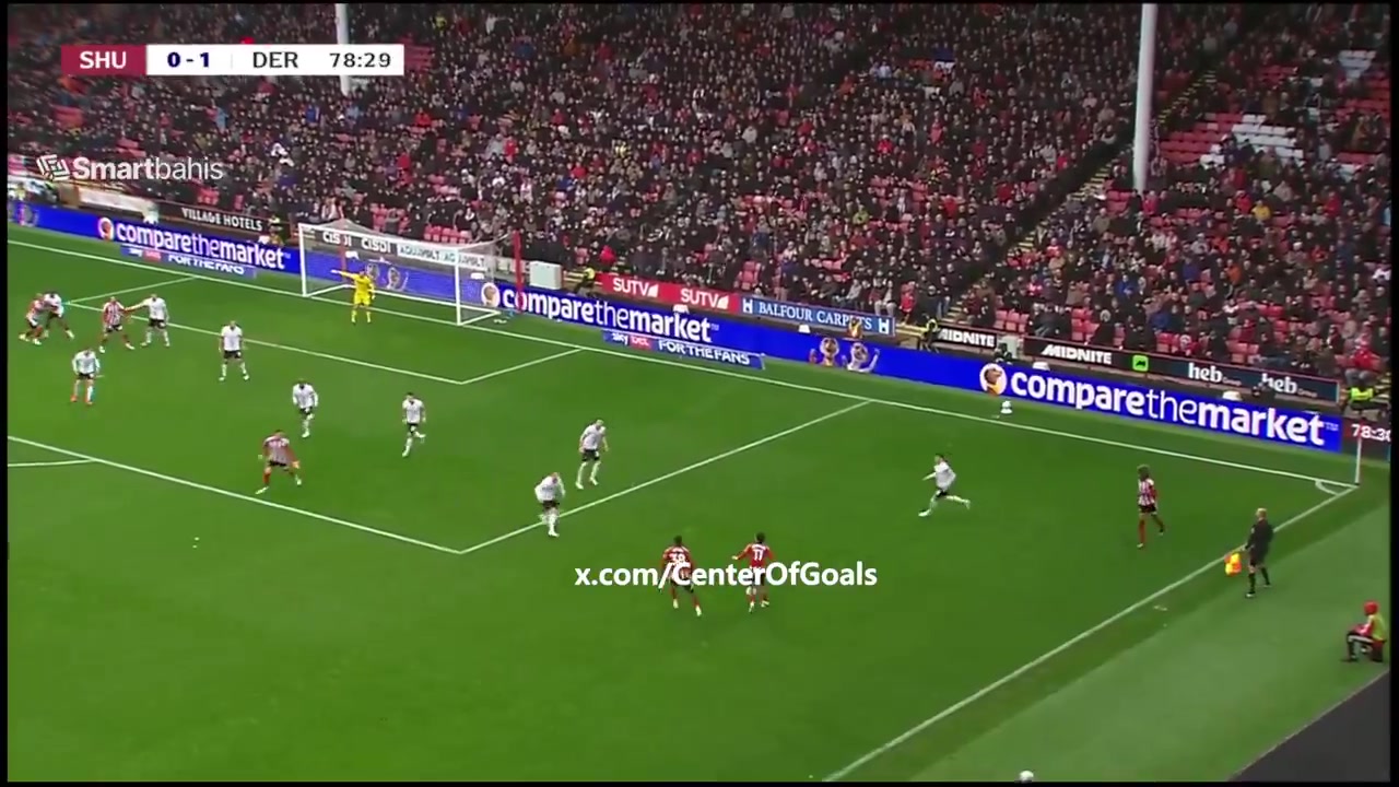 Sheffield United 1-1 Derby County — Patrick Bamford 79'