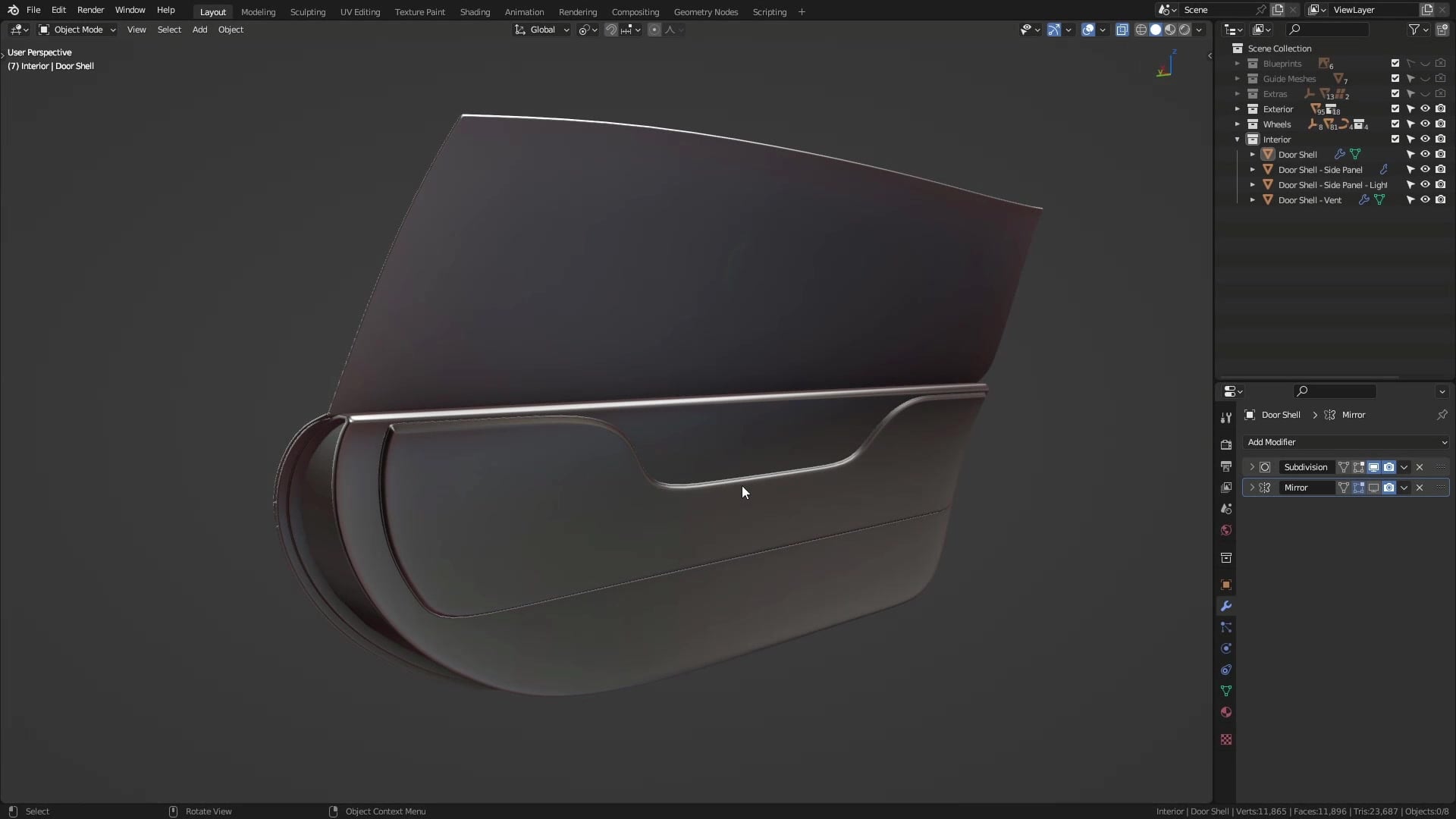 B3D - Cars IO - 18 - Modeling - Interior - Doors - 05 - Speaker
