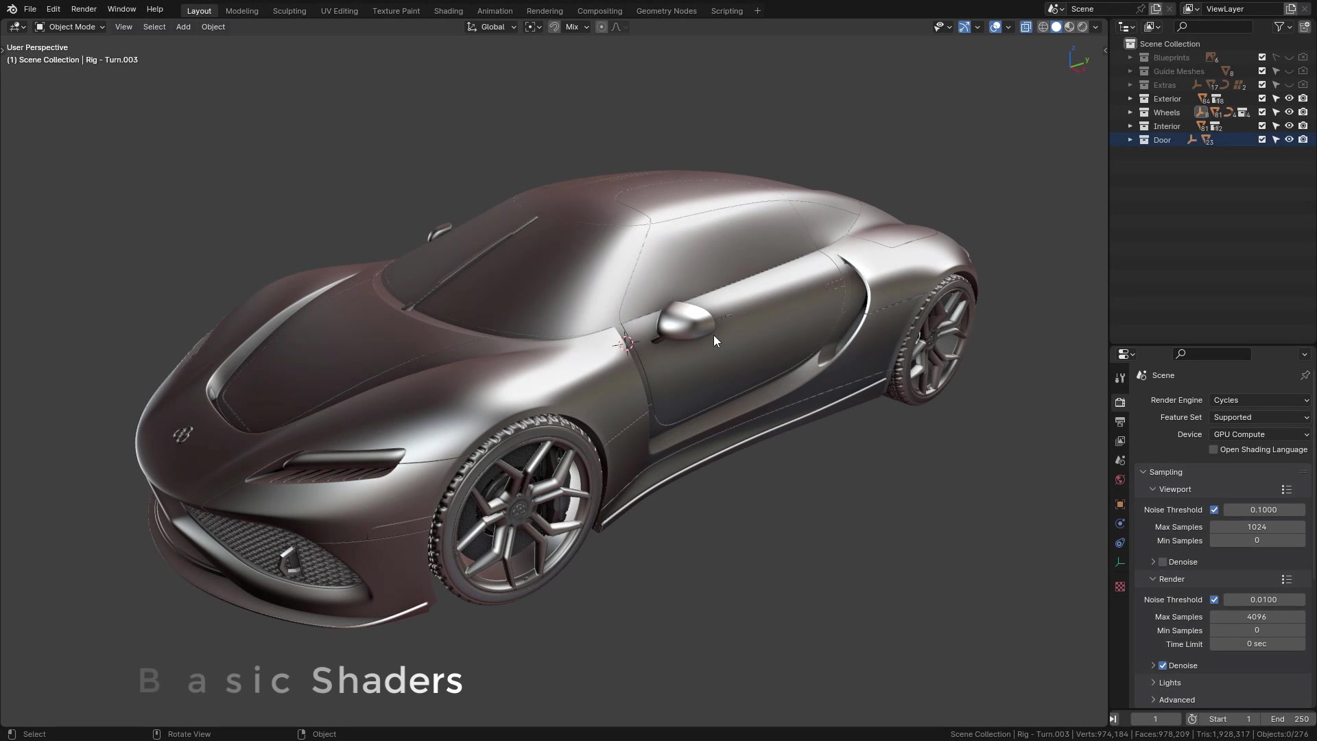 B3D - Cars IO - 30 - Rendering - Shaders - Setup and Basic Shaders - 03 - Applying Basic Shaders