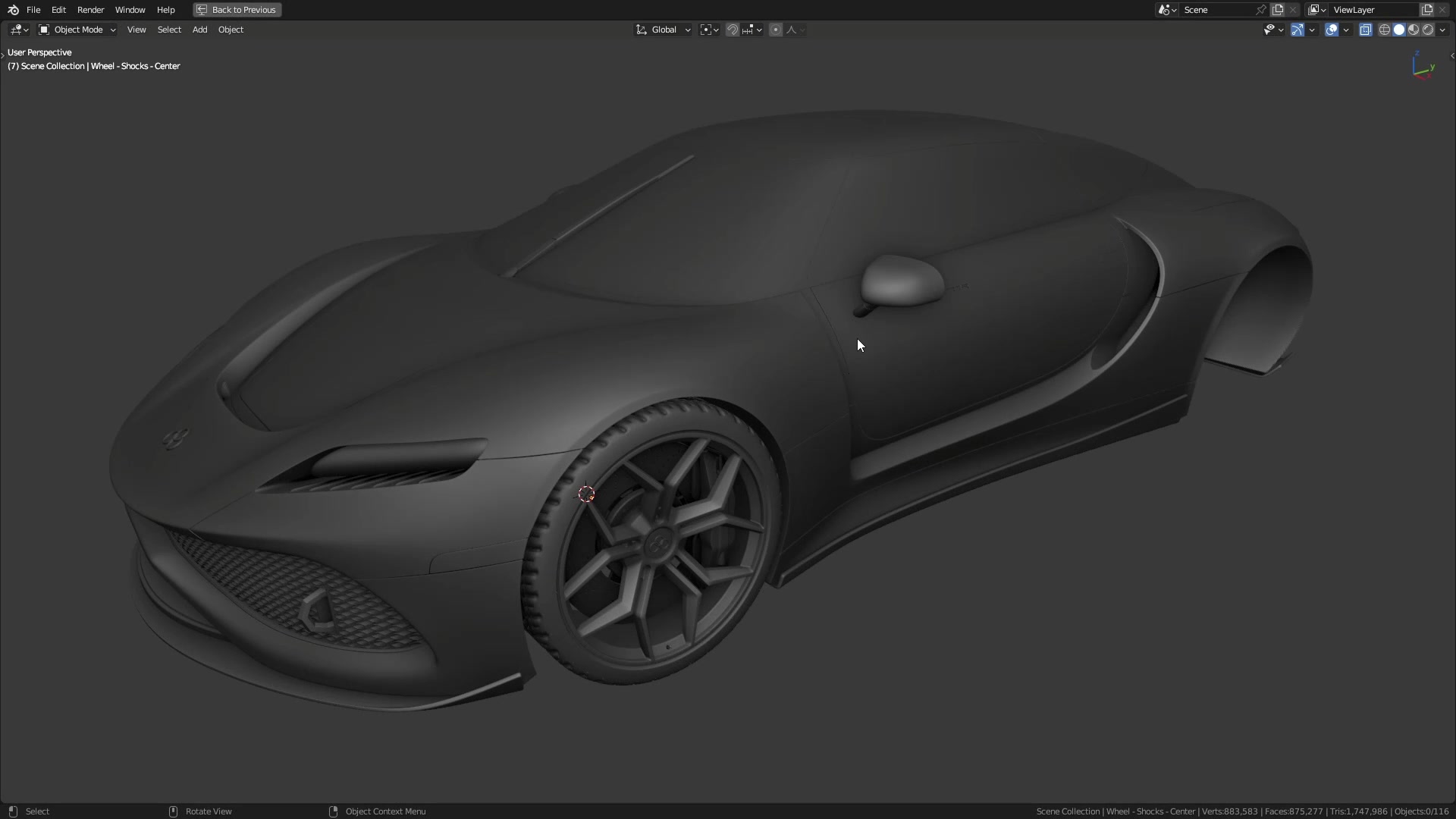 B3D - Cars IO - 17 - Modeling - Exterior - Wheels - 13 - Basic Wheel Rig