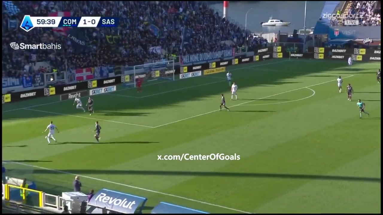 Como 2-0 Sassuolo — Anastasios Douvikas 60'