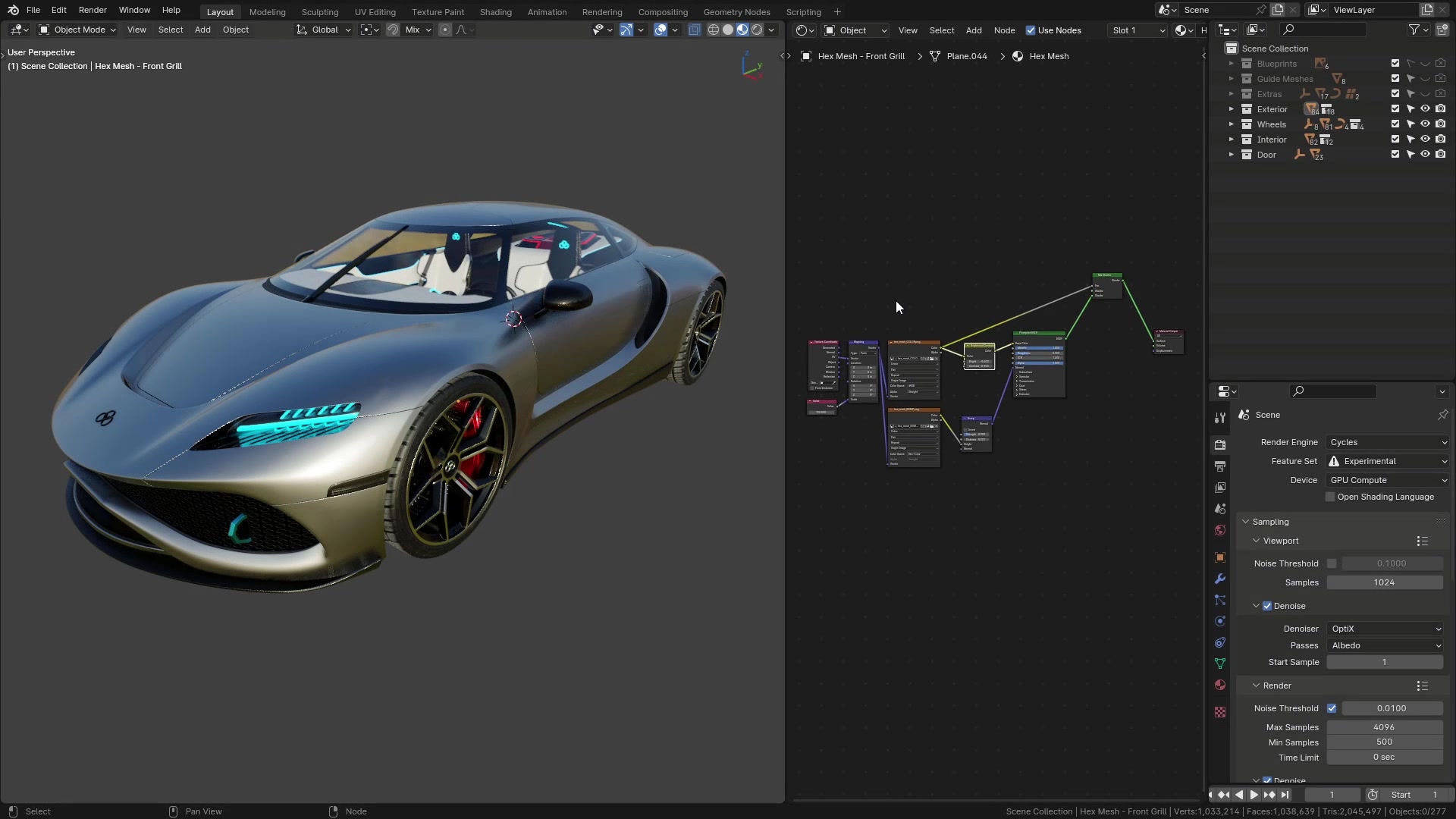B3D - Cars IO - 32 - Rendering - Setup - 02 - Final Model Review