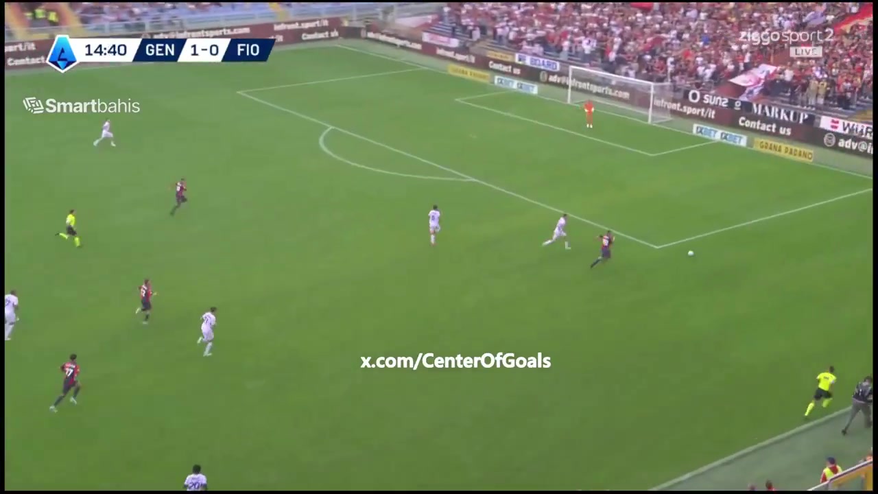 Genoa 2 - 0 Fiorentina - Junior Messias  15'