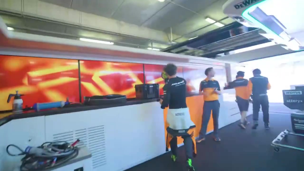 ando having the left side of the garage during his testing