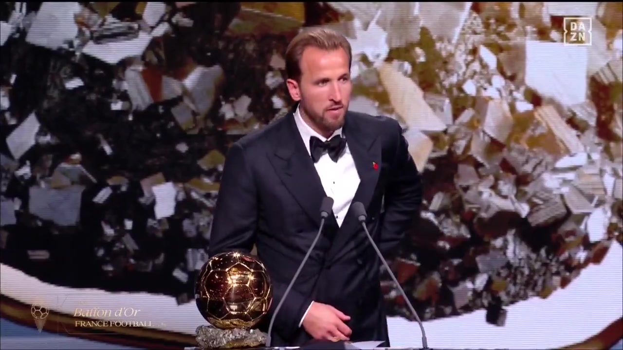 Harry Kane after winning the Ballon d’Or