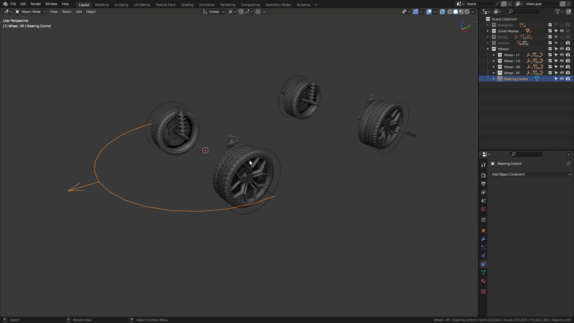 B3D - Cars IO - 17 - Modeling - Exterior - Wheels - 16 - Final Touches