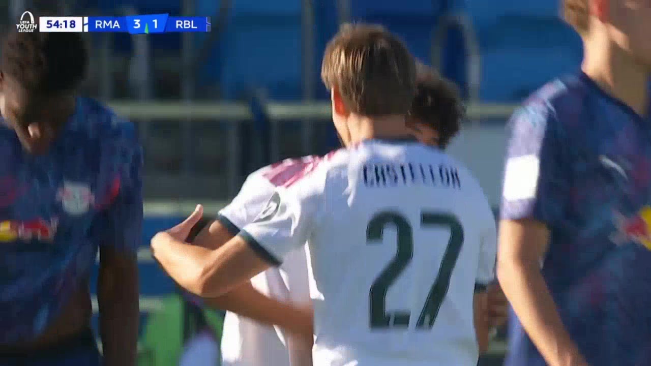 Real Madrid 4-1 RB Leipzig — Daniel Yanez penalty 56'