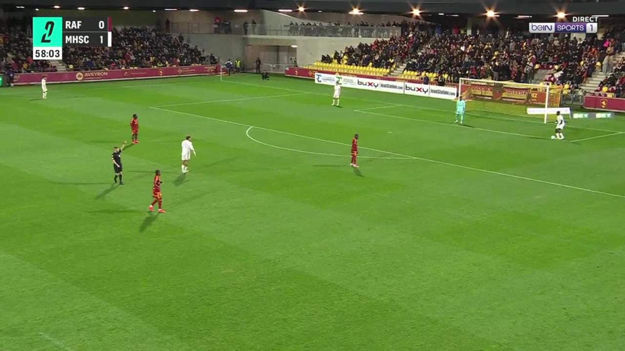 Rodez 0-2 Montpellier — Lacine Megnan-Pave 59'