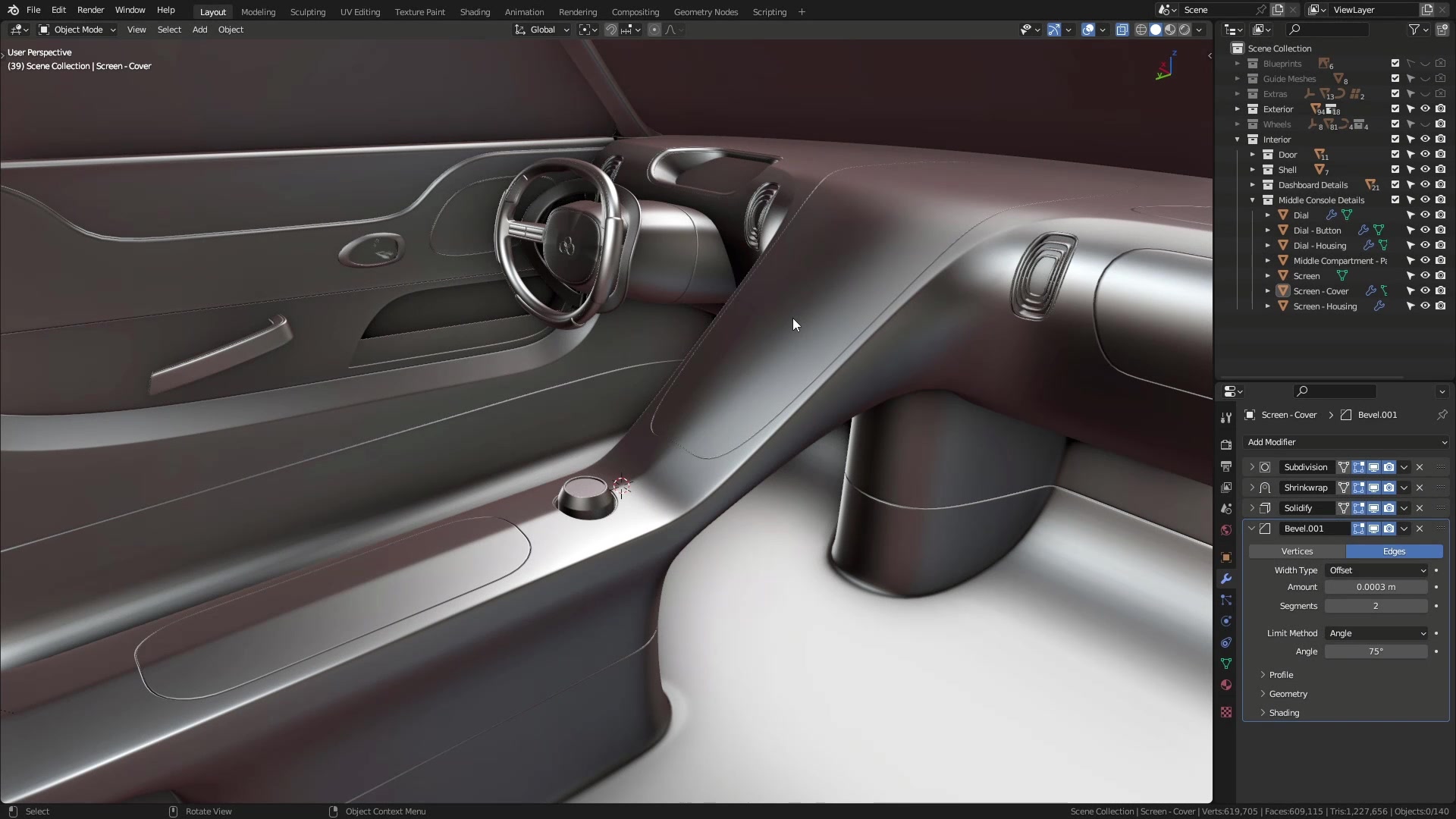 B3D - Cars IO - 23 - Modeling - Interior - Chairs - 01 - Basic Shape