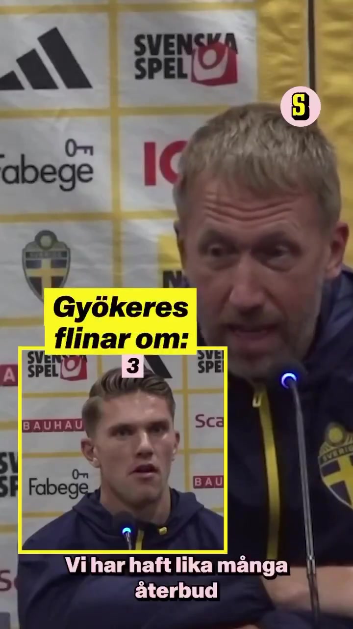 Viktor Gyökeres’ reaction to Graham Potter’s joke about Man City’s charges