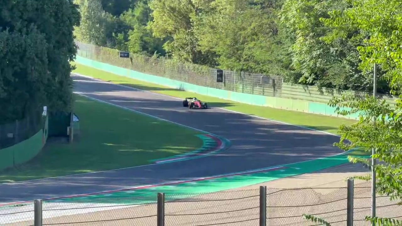 Ferrari, with Lewis Hamilton currently at the wheel, is at Imola conducting a Pirelli test