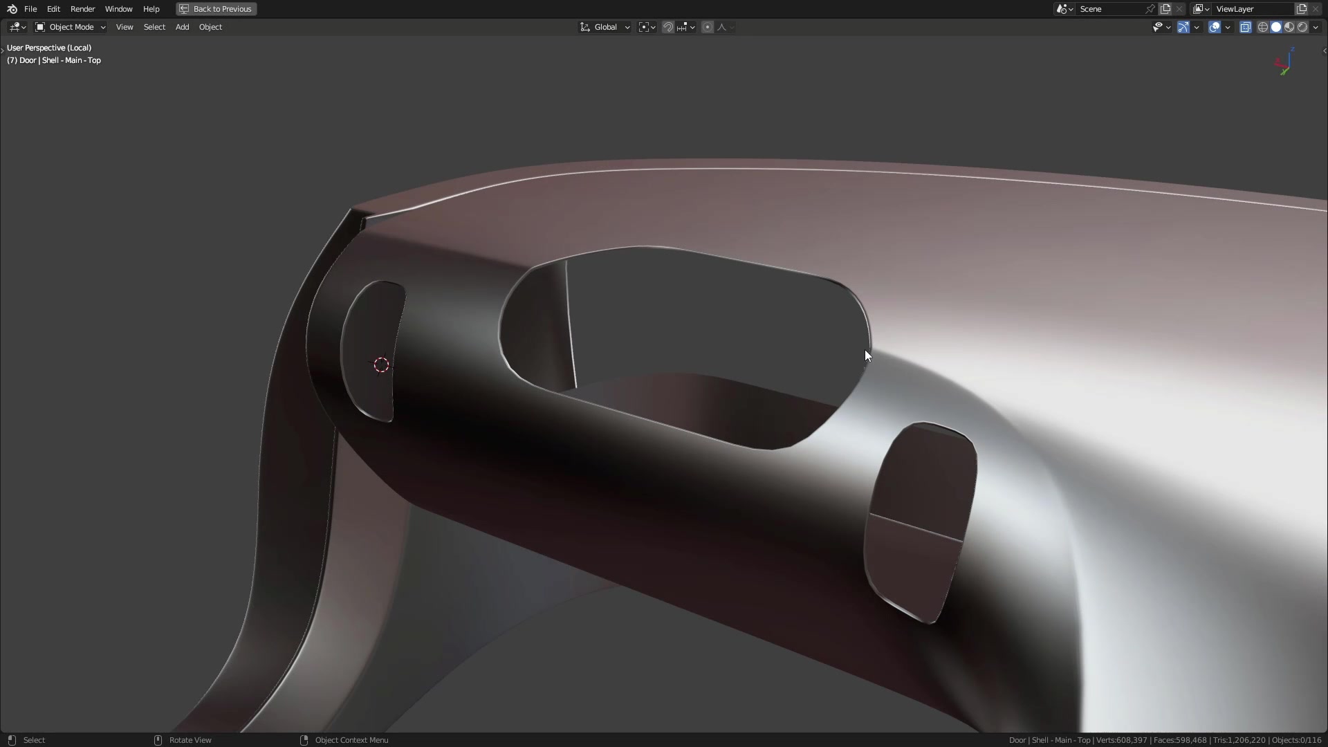 B3D - Cars IO - 20 - Modeling - Interior - Dashboard - 07 - Gauge Border