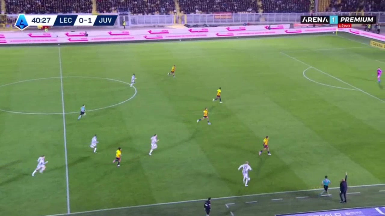 Lecce 0-2 Juventus — Douglas Luiz 41'