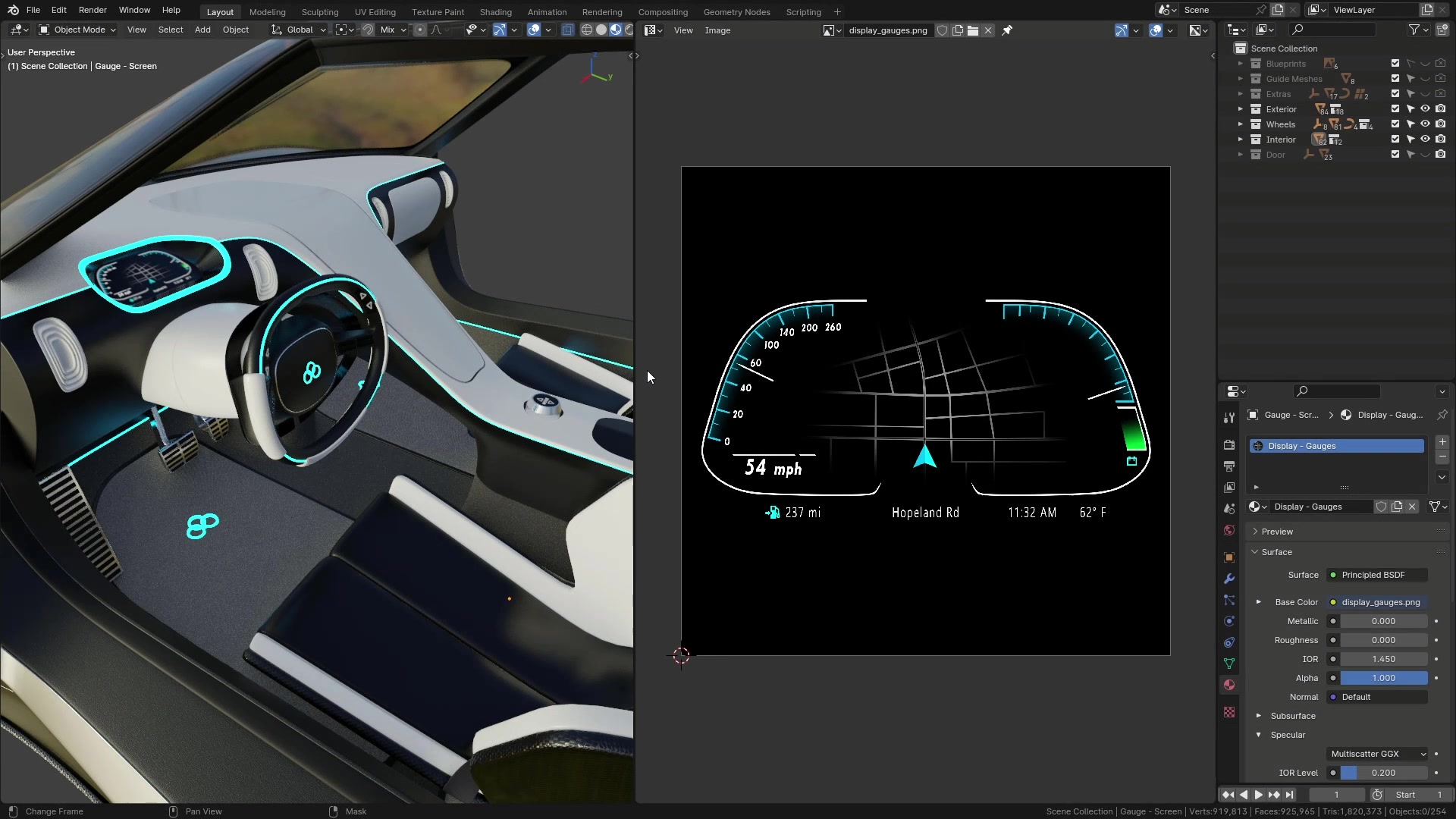 B3D - Cars IO - 31 - Rendering - Shaders - Complex Shaders - 20 - Console Display