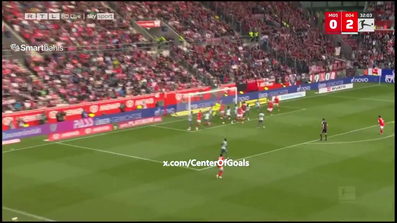 Mainz [1]-2 Leverkusen - Anthony Caci 33'