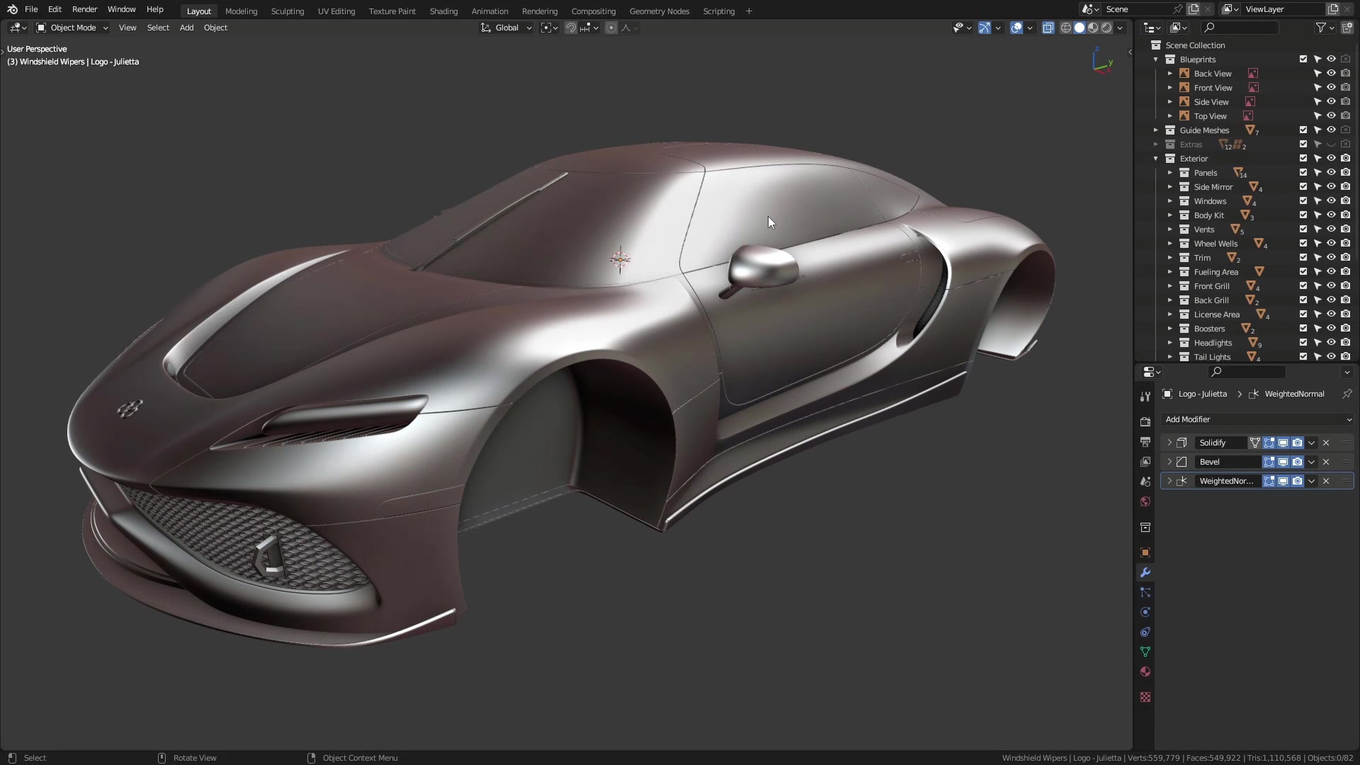 B3D - Cars IO - 16 - Modeling - Exterior - Other Details - 04 - Fuel Area Insert