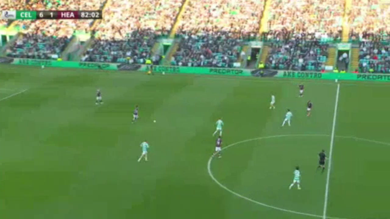 Celtic 7-1 Hearts — Benjamin Nygren 83'