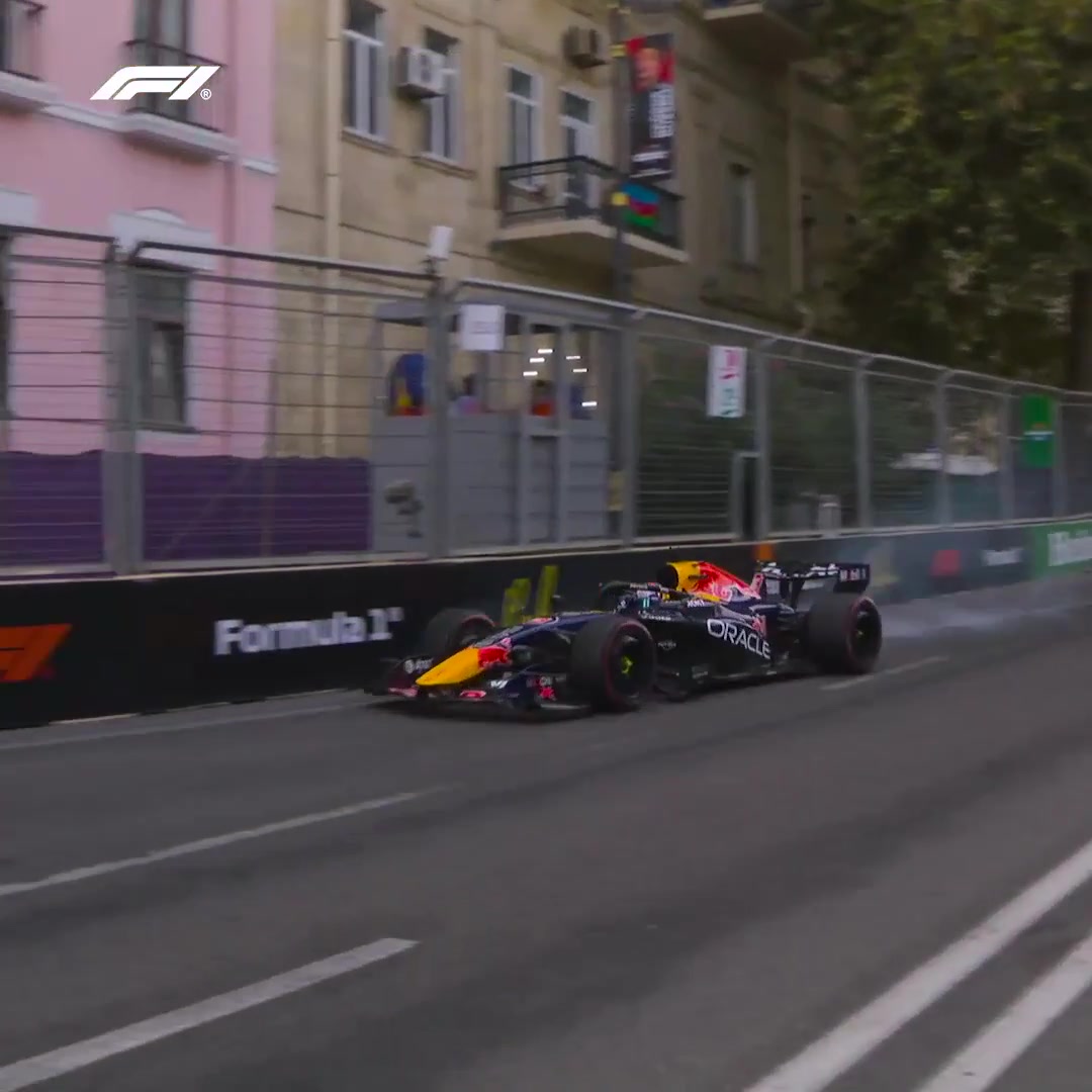 Max rejoins the track after a 180-degree spin